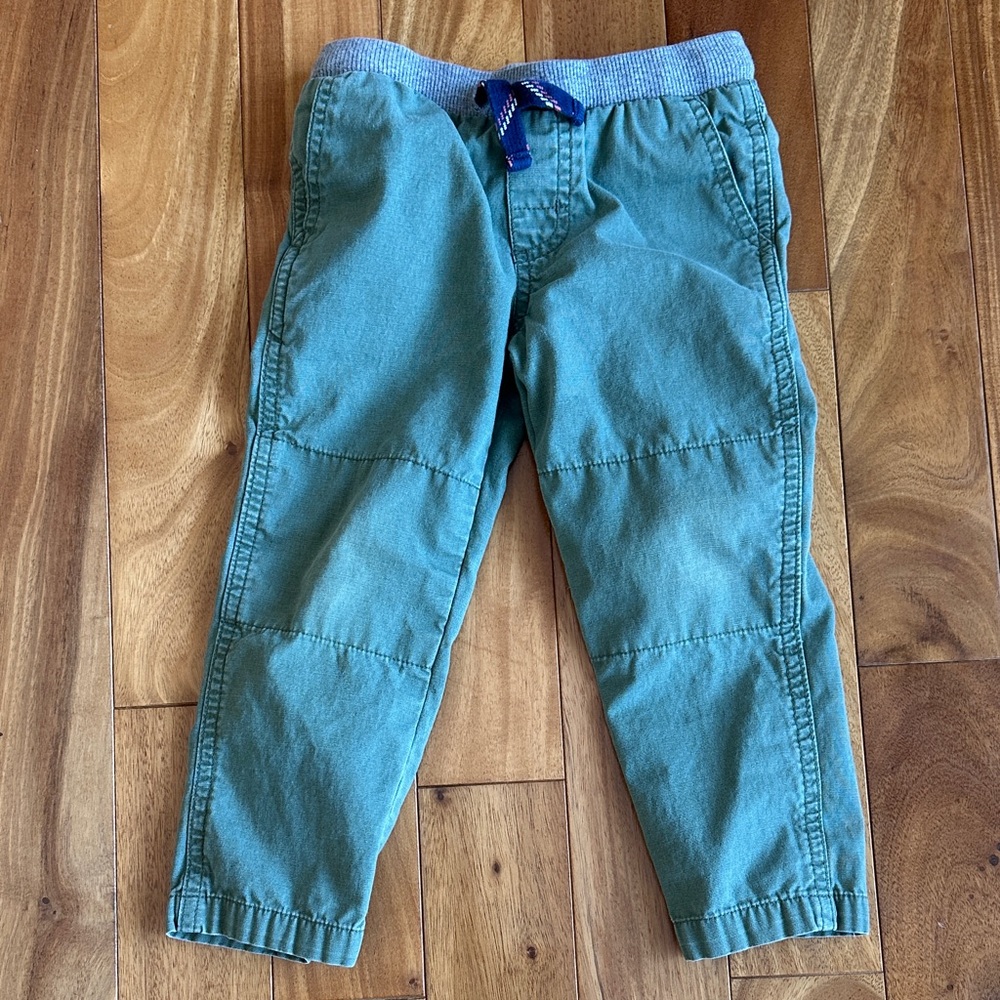 Kids Teal Joggers with Drawstring Waist